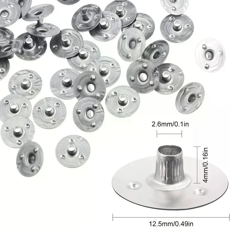 Durable Waxed Candles Making Metal Wick Sustainers Carry Holders Tabs