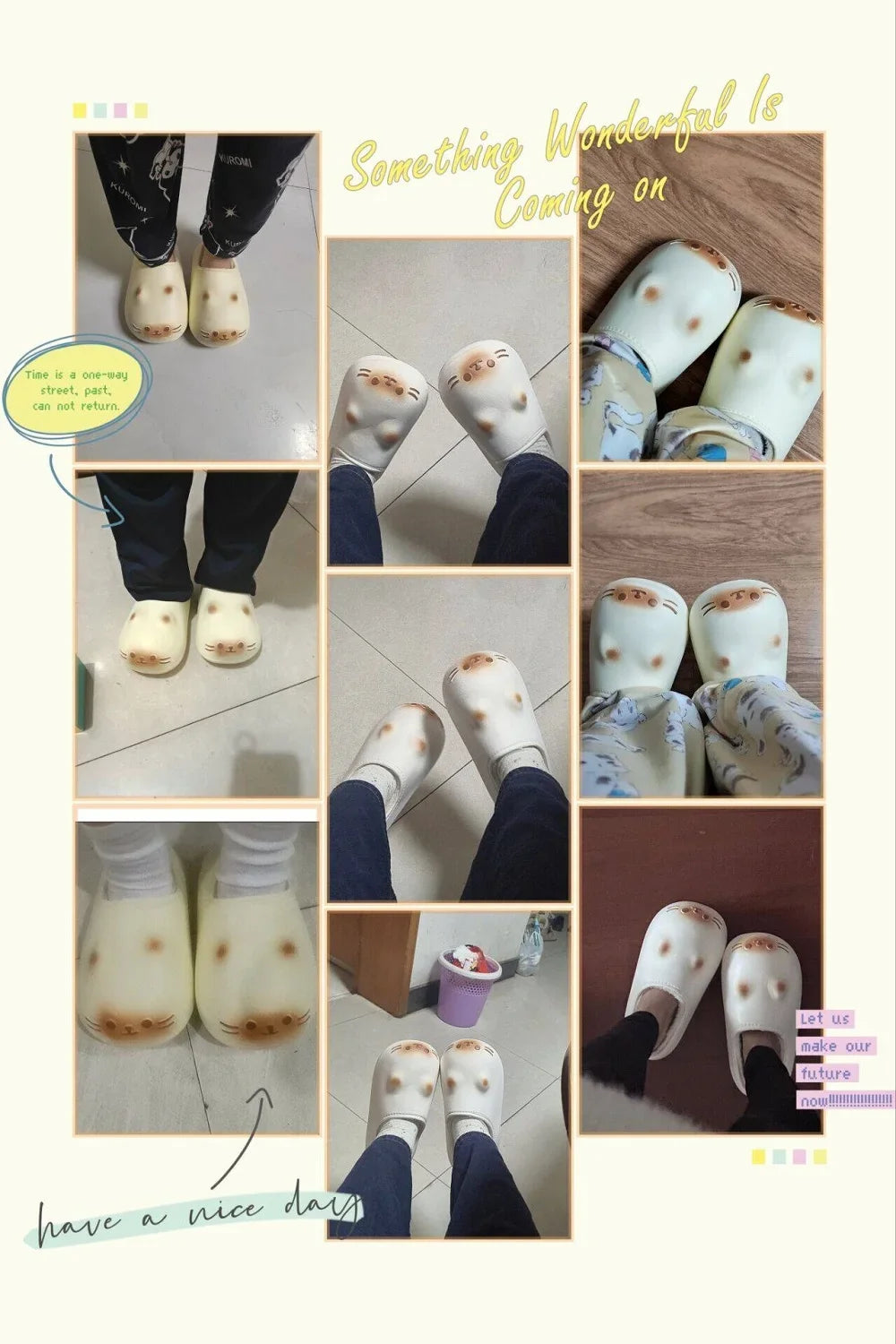 Lorilury Fuzzy Cat Slippers – Women's Warm Indoor Furry Shoes