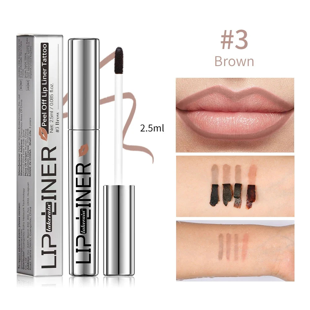 Lakerain Peel-Off Lip Liner | Matte Waterproof Long-Wear Stain