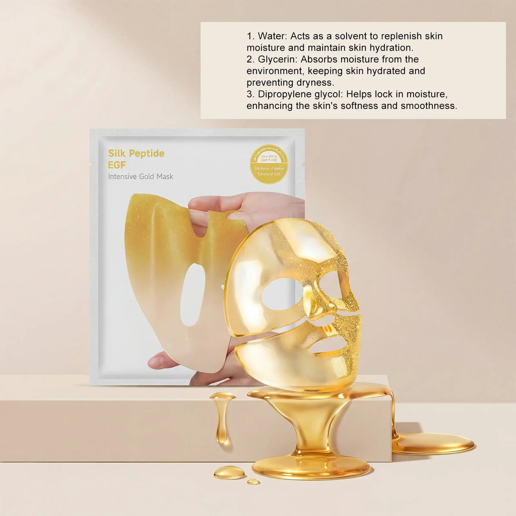 Gold Hydrating Face Mask – Brightening, Pore Care & Tightening