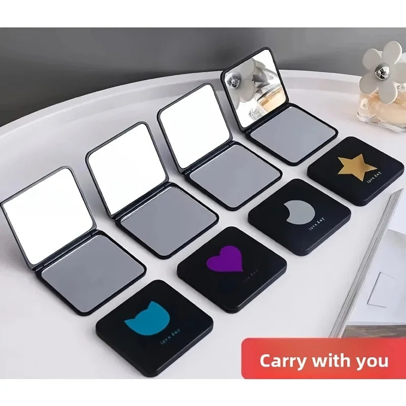 Double-Sided Square Compact Pocket Makeup Mirror | Gift for Women