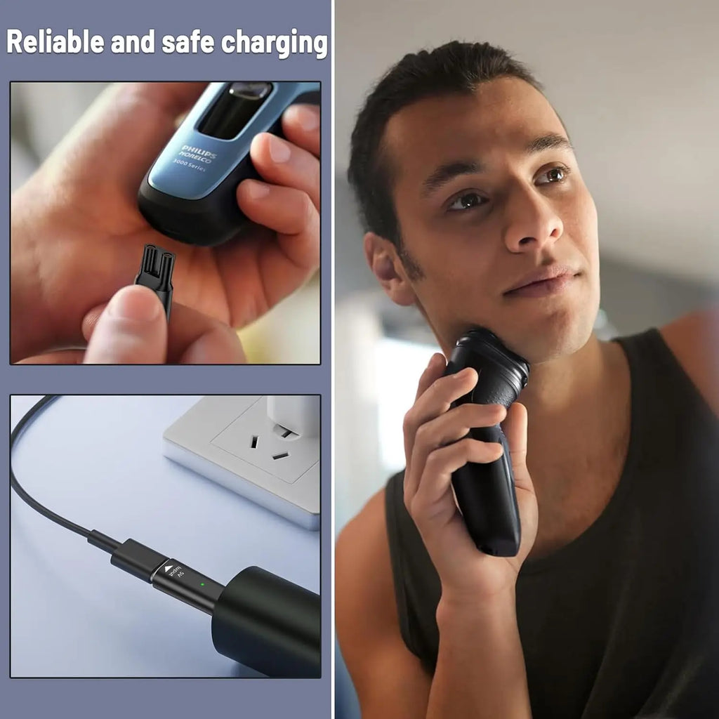 Type-C Charger Adapter for Philips OneBlade QP2530 QP2630 HQ850