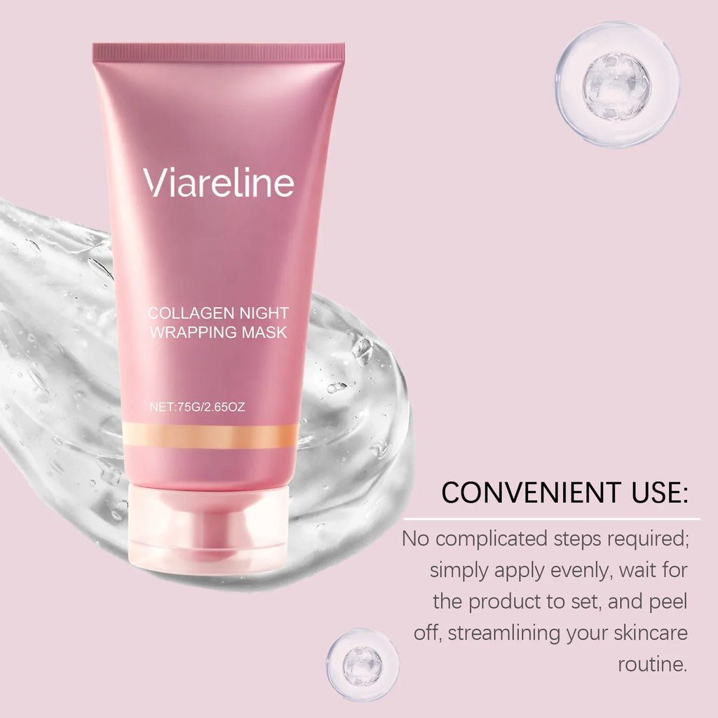Viareline Collagen Peel Off Mask – Blackhead Removal & Glow