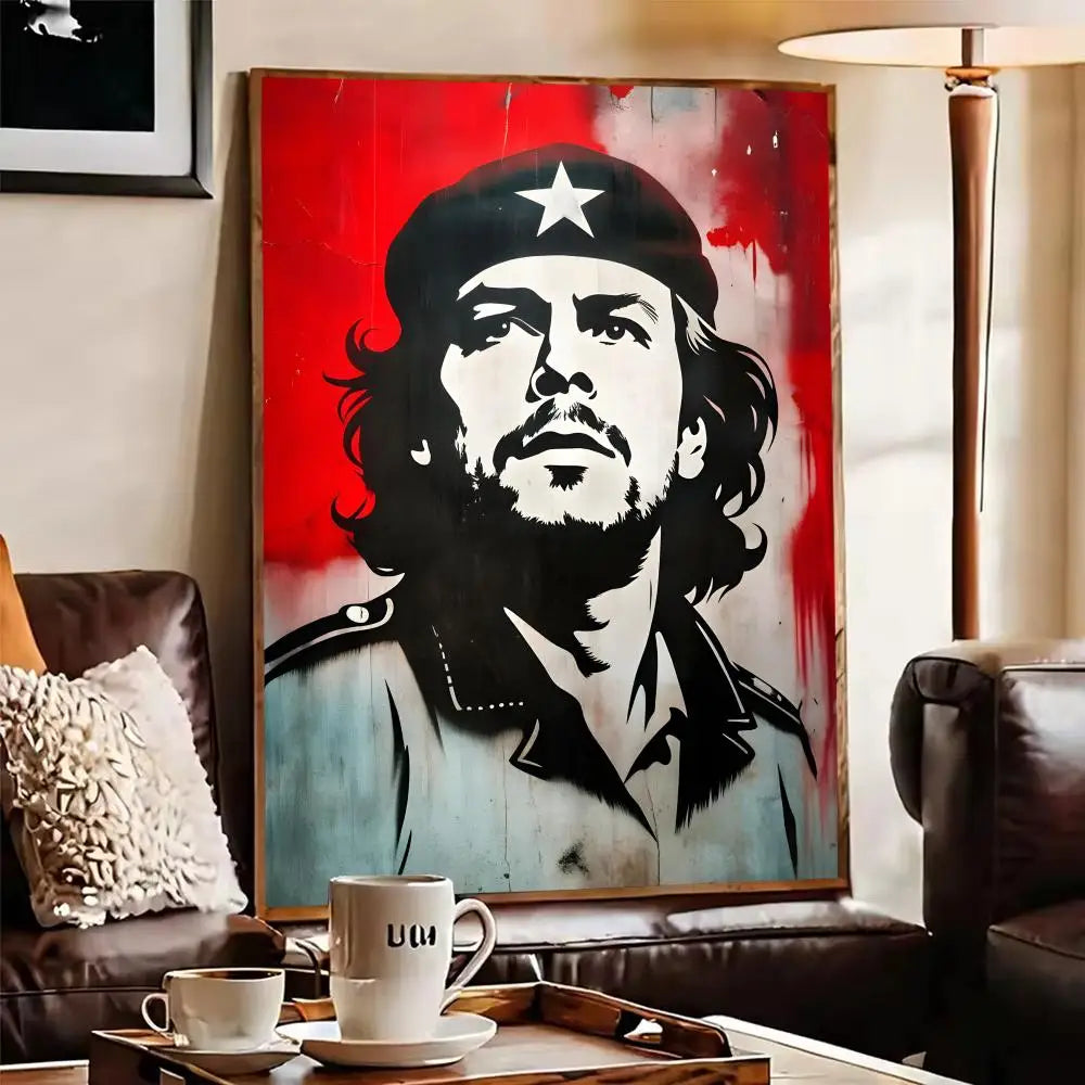 Che Guevara Classic Wall Poster Sticker – HD Self-Adhesive Art