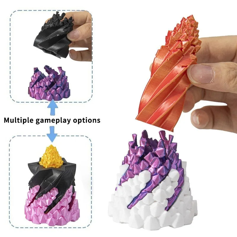 3D Spiral Pyramid Fidget Toy – Rotating Helix Desk Puzzle