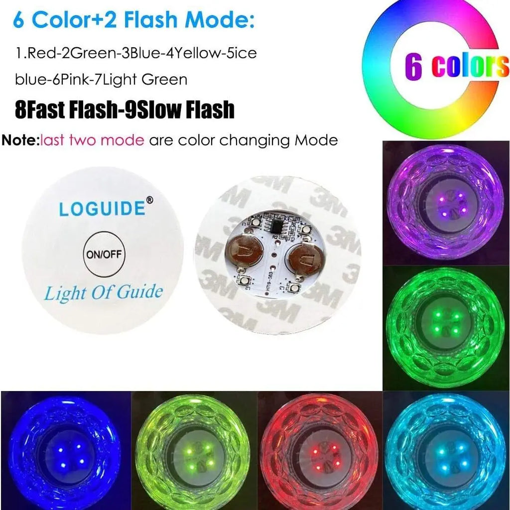 LED Glowing Wine Bottle Coaster Lights – Bar & Party Decor