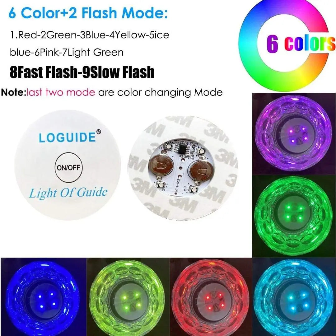 LED Glowing Wine Bottle Coaster Lights – Bar & Party Decor