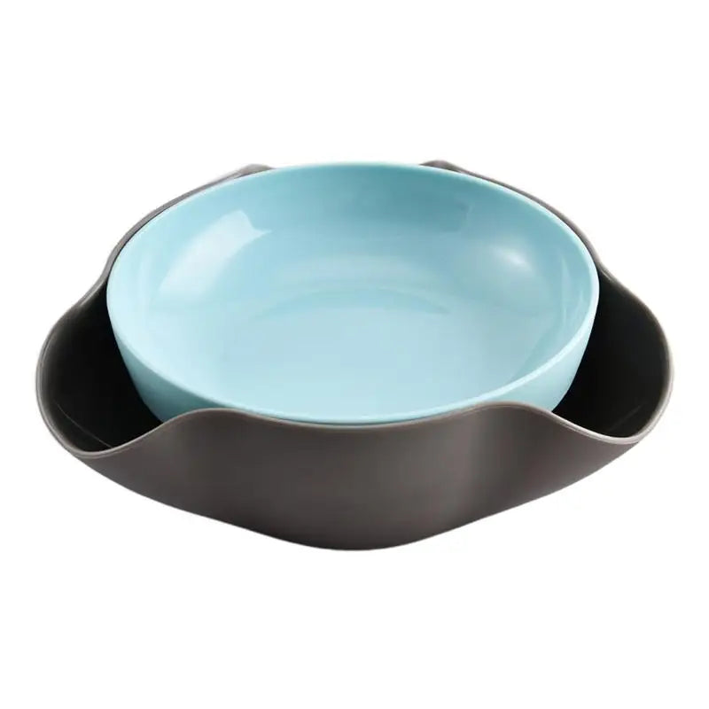 Snack Bowls Double Layer Serving Pistachios Bowl Shell Storage Round