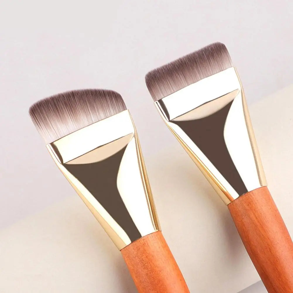 Flat Foundation Brush – Ultra Thin Angled Makeup Blending Brush
