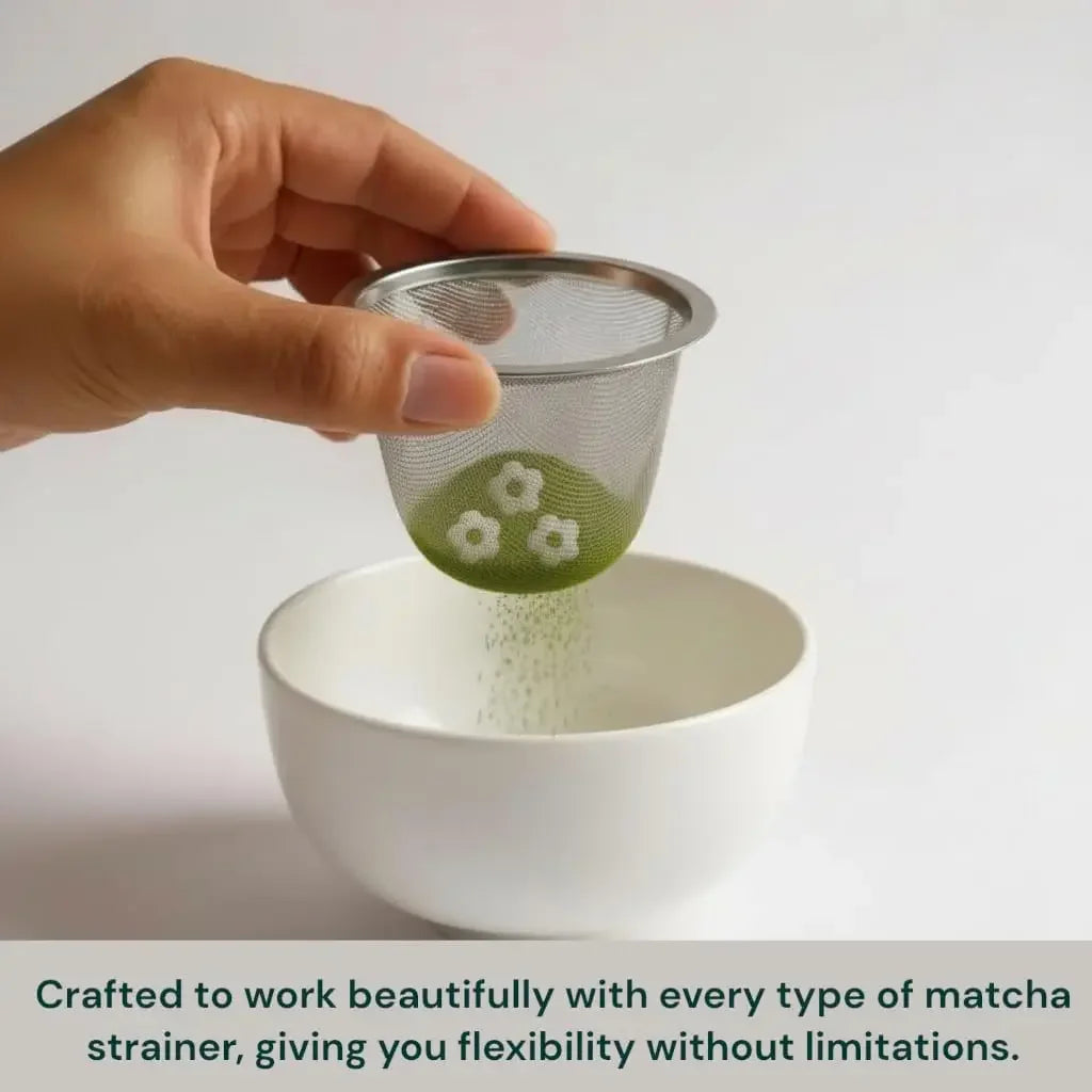 Stainless Steel Matcha Sifter Beads – Smooth, No-Clump Sieve