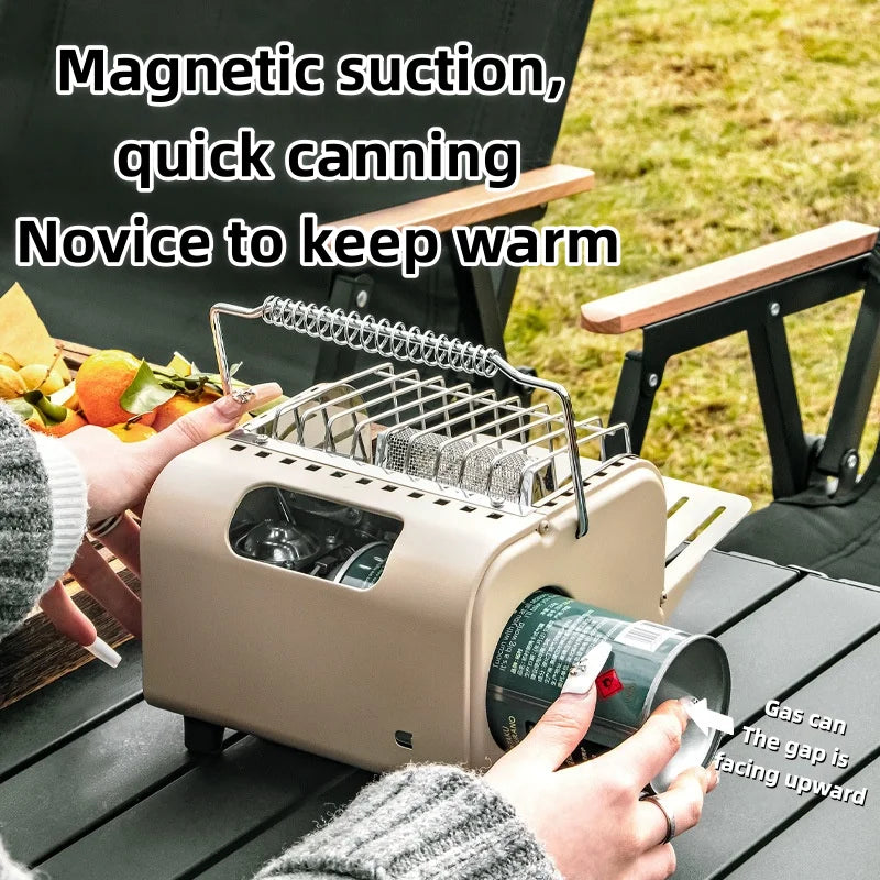Portable Butane Camping Heater & Stove | 1200W Multifunctional