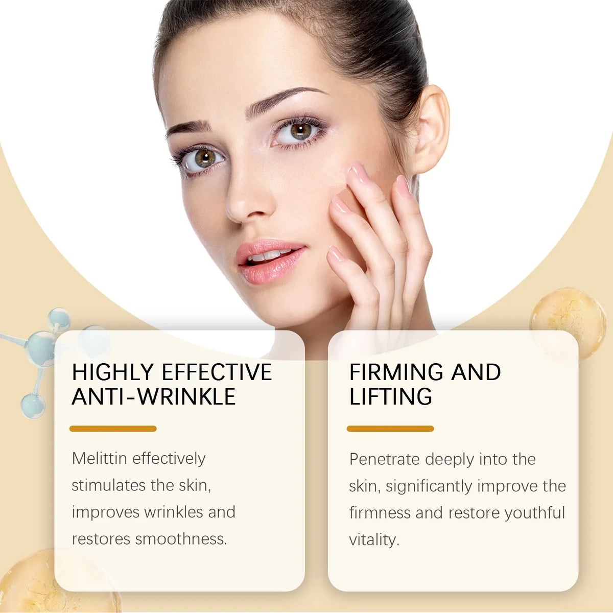 Bee Venom Wrinkle Removal Cream for Facial Lifting