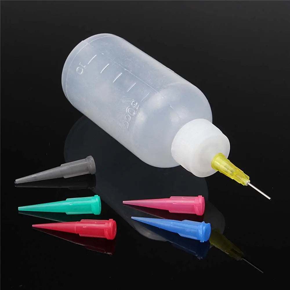 50ml Squeeze Bottle with 7 Nozzles | Baking, Crafts & Drawing