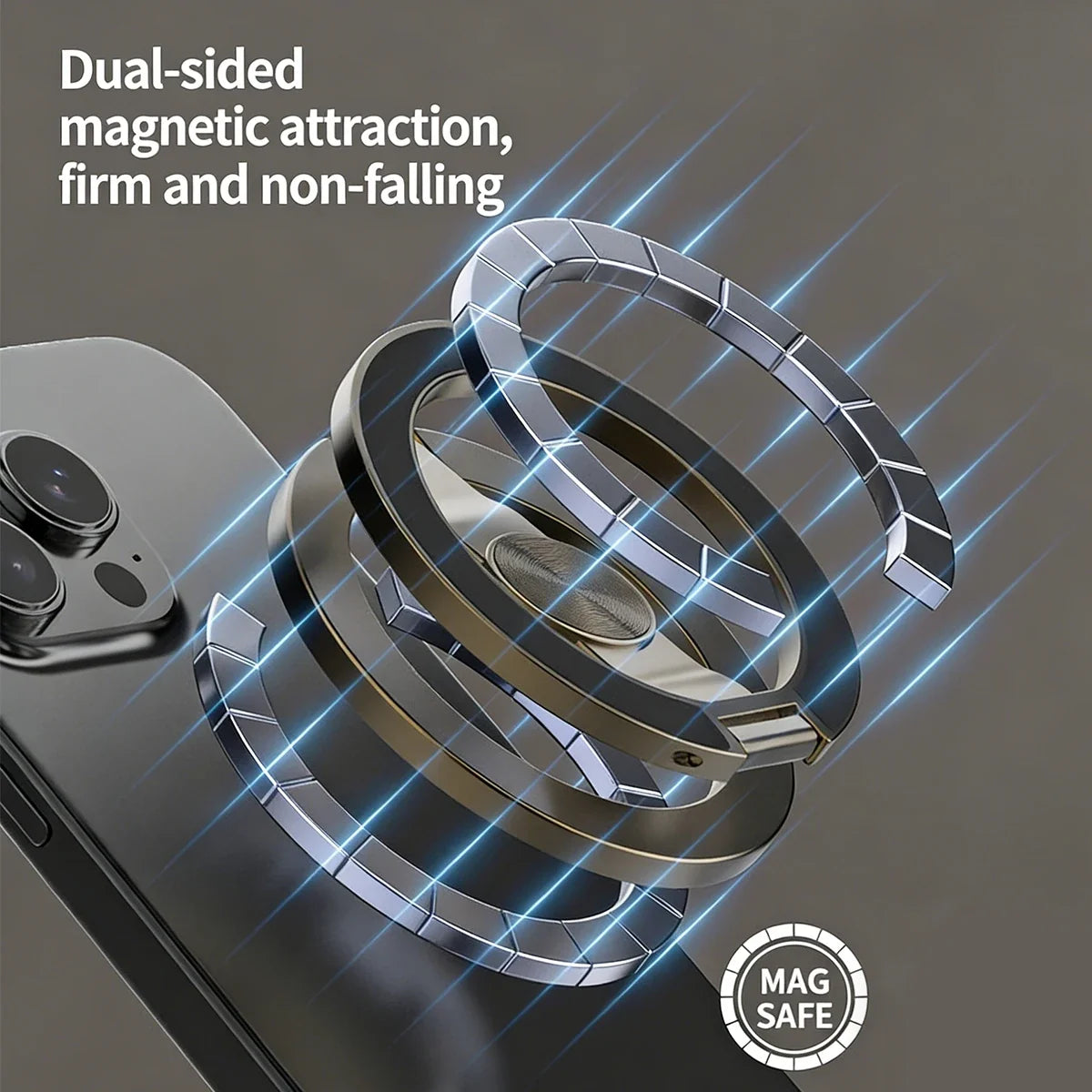 Magnetic Phone Ring Holder 360° Foldable MagSafe Stand
