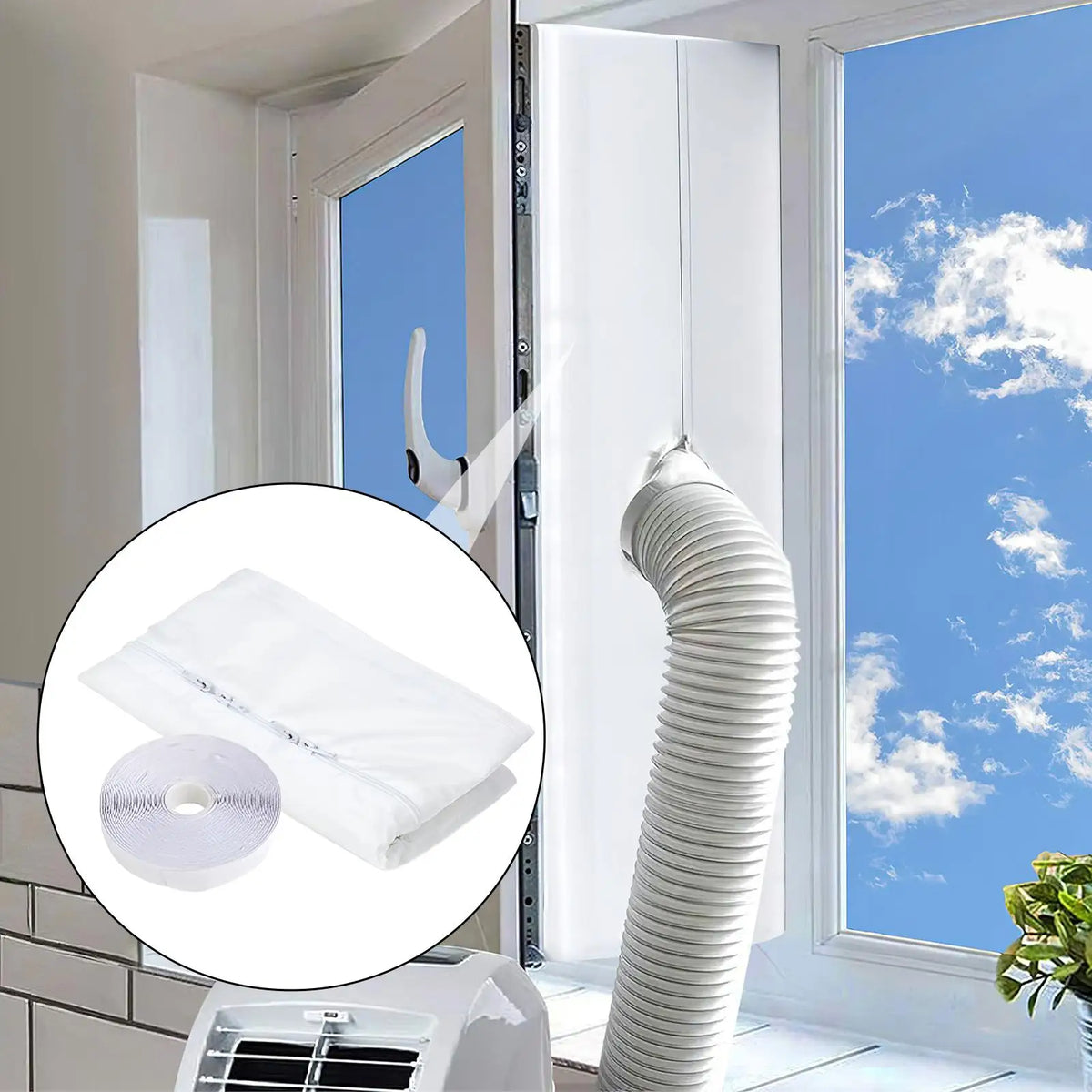 Portable AC Window Sealing Kit – Waterproof Vent Draft Guard
