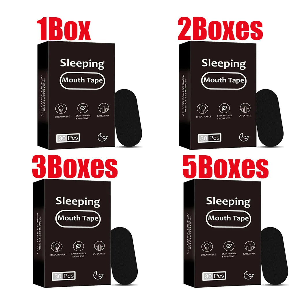 1 2 3 5 Boxes Soft Cloth Mouth Closing Patch Tape Sleep Strip