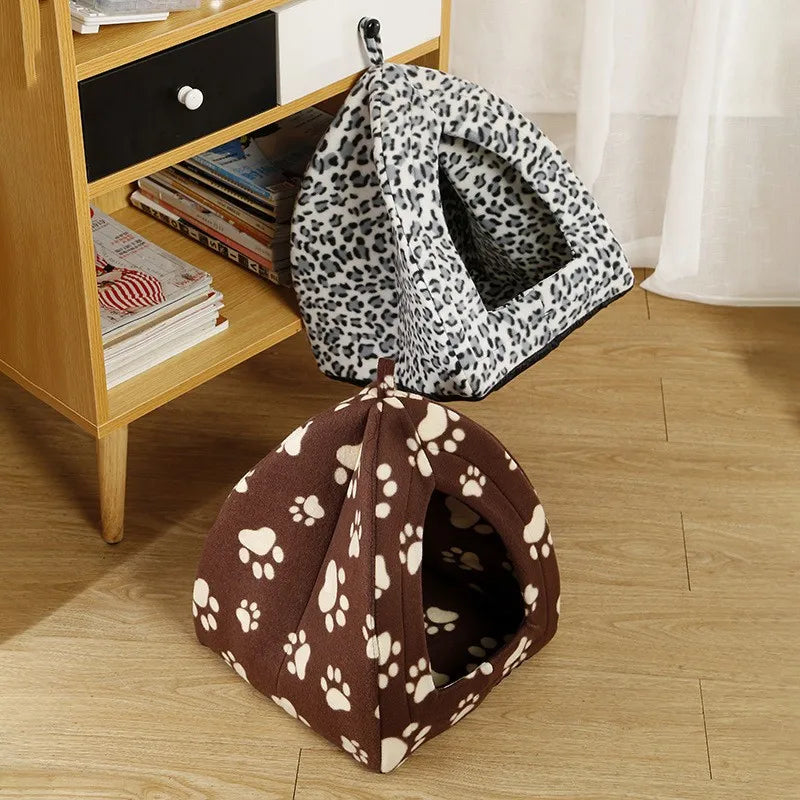 Folding Houses Removable Washable Cat House Puppy Cave Sofa Four