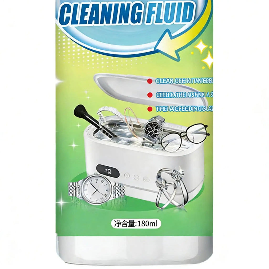 Ultrasonic Jewelry Cleaning Solution 180ml – Gold, Silver & Glasses