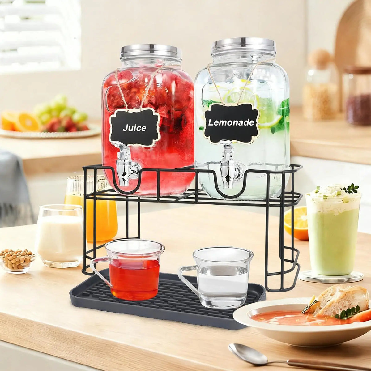 Silicone Drip Tray Non-Slip Waterproof Grid Mat | Bar & Kitchen