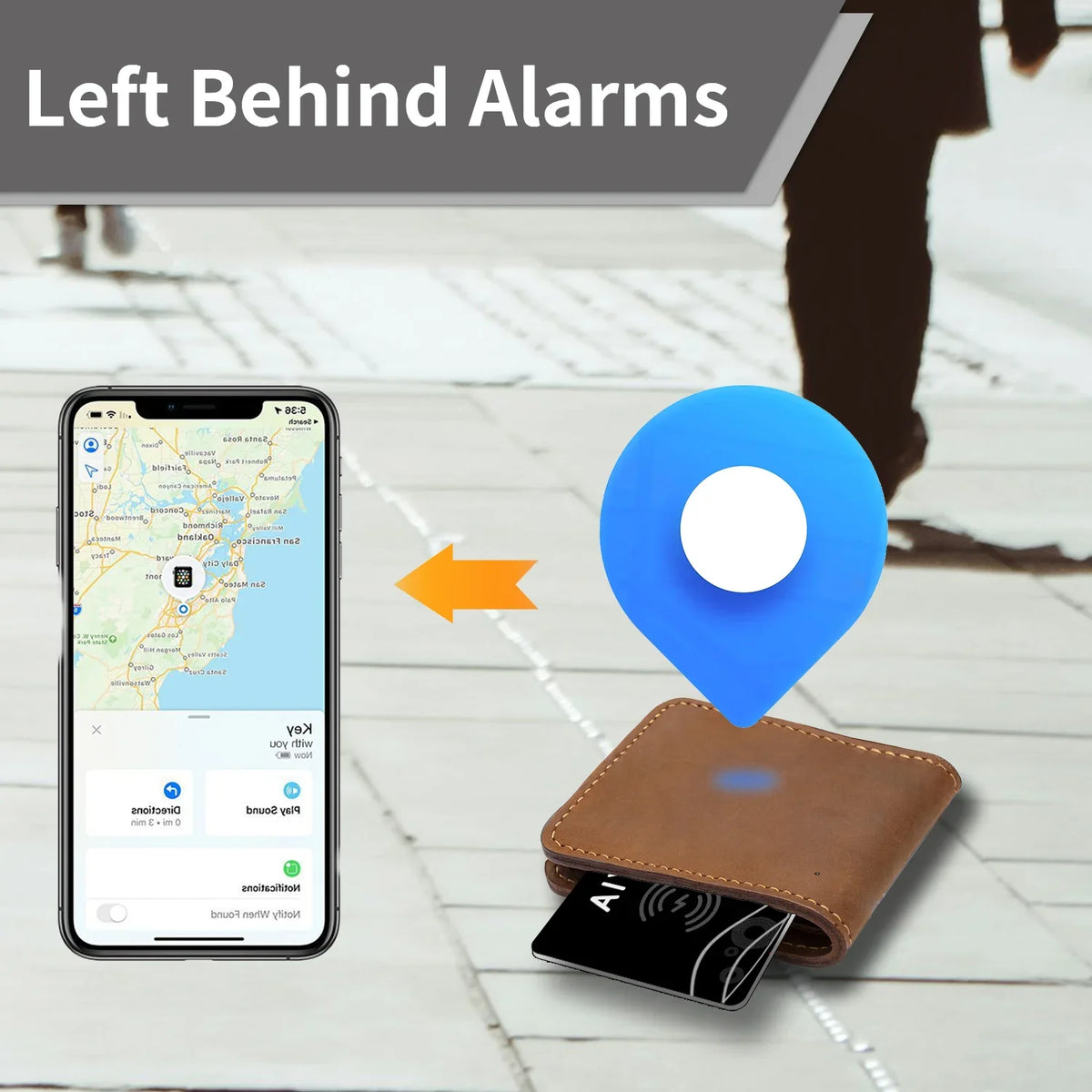 Wallet Tracker Card Wireless Charging Tracking Location Gps Locator