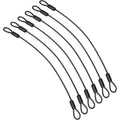 6-Pack Steel Wire Rope Safety Cable Tether – Double Loop Ends