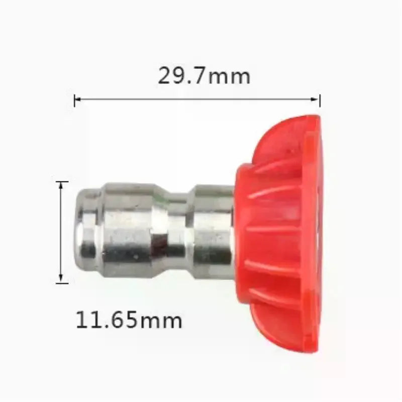 5-Pc Pressure Washer Nozzle Tips Set 1/4'' Quick Connect 0–65°