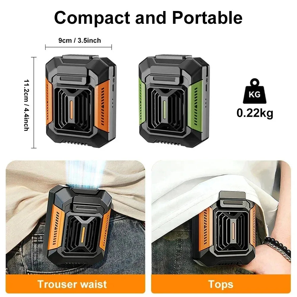 Portable Neck Fan 4000mAh USB Rechargeable | 3 Speeds & LED