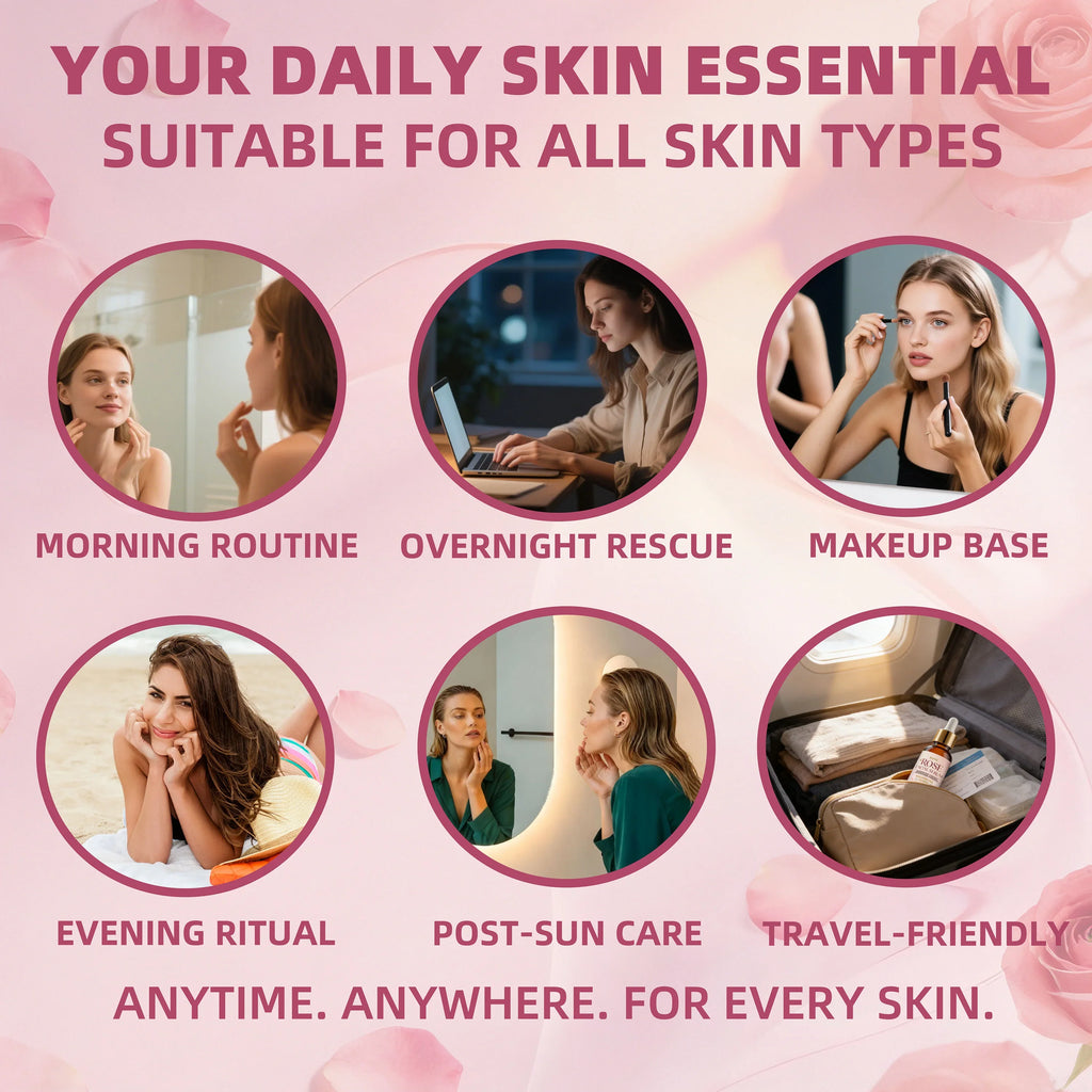 Aurn ROSE FACIAL SERUM Hydrating& Nourishing Lightweight Non-greasy