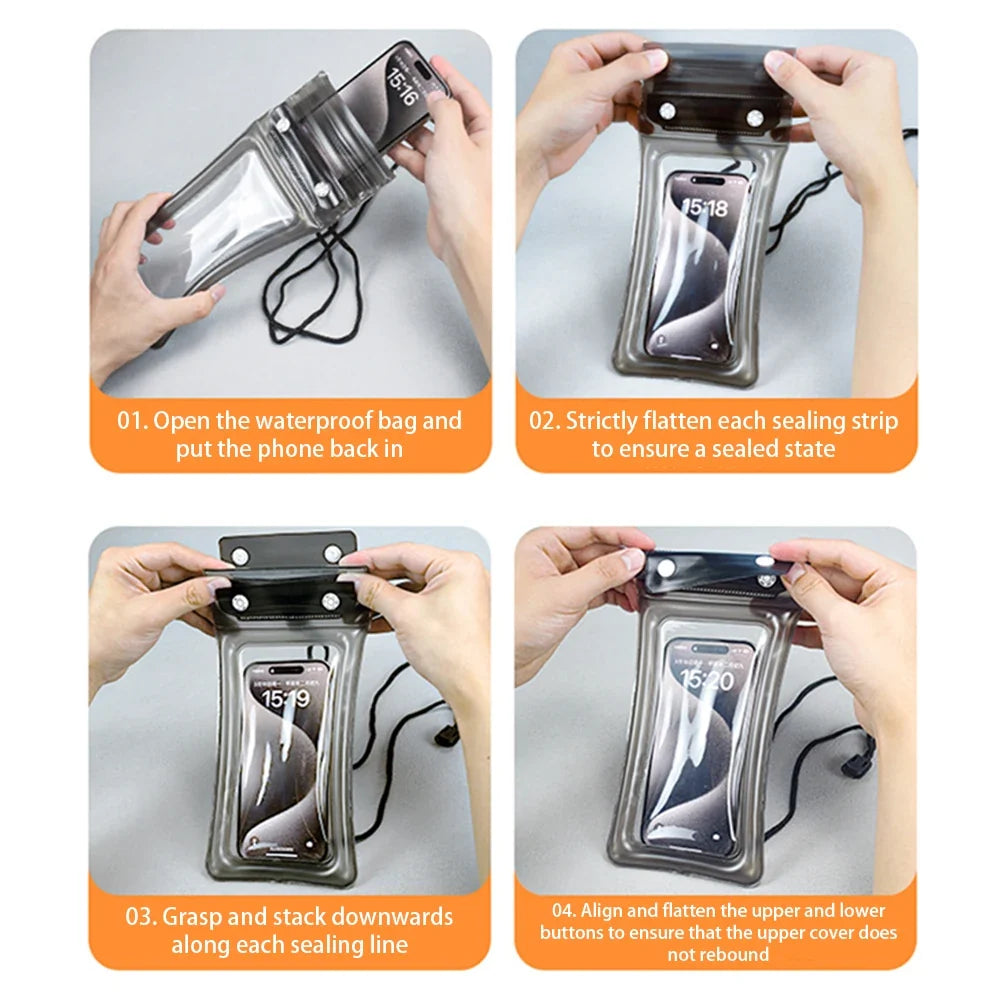 IPX8 Floating Waterproof Phone Pouch | Universal Dry Bag