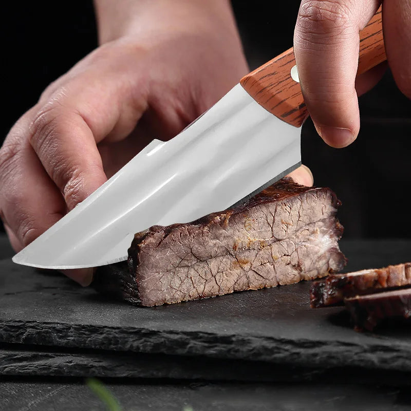 InLeung Forged Stainless Steel Boning & Cleaver Kitchen Knife