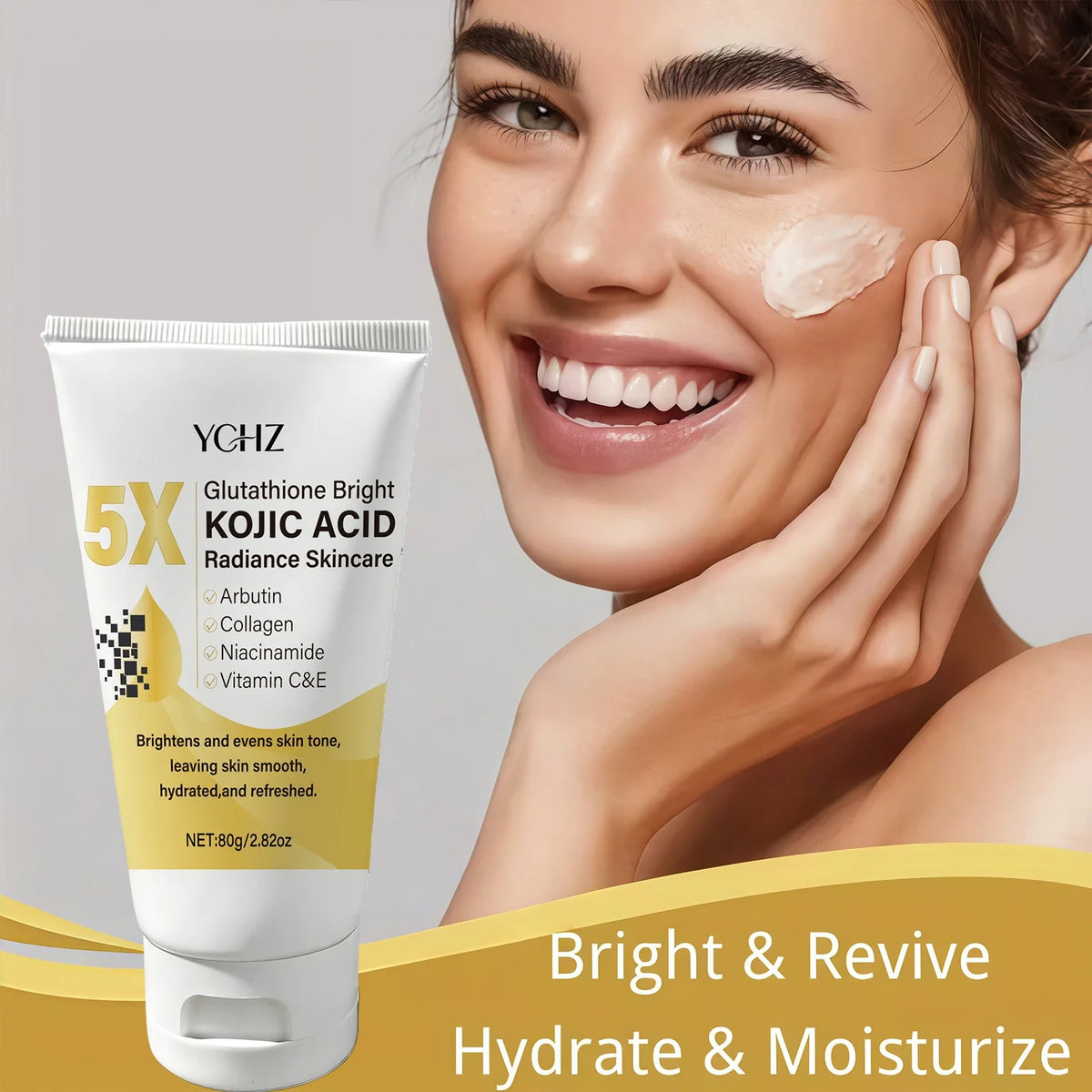Kojic Acid & Glutathione Face Cream – Brightening & Moisturizing