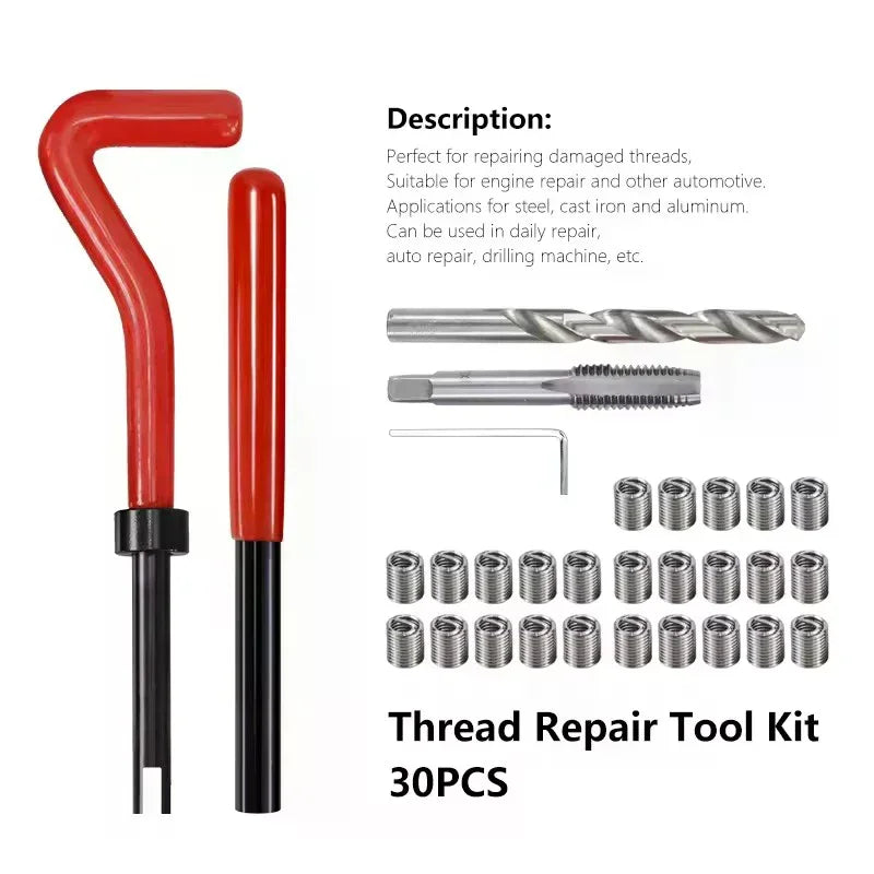 Metric Thread Repair Insert M5 M6 M8 Car Coil Tool 0 8Thread
