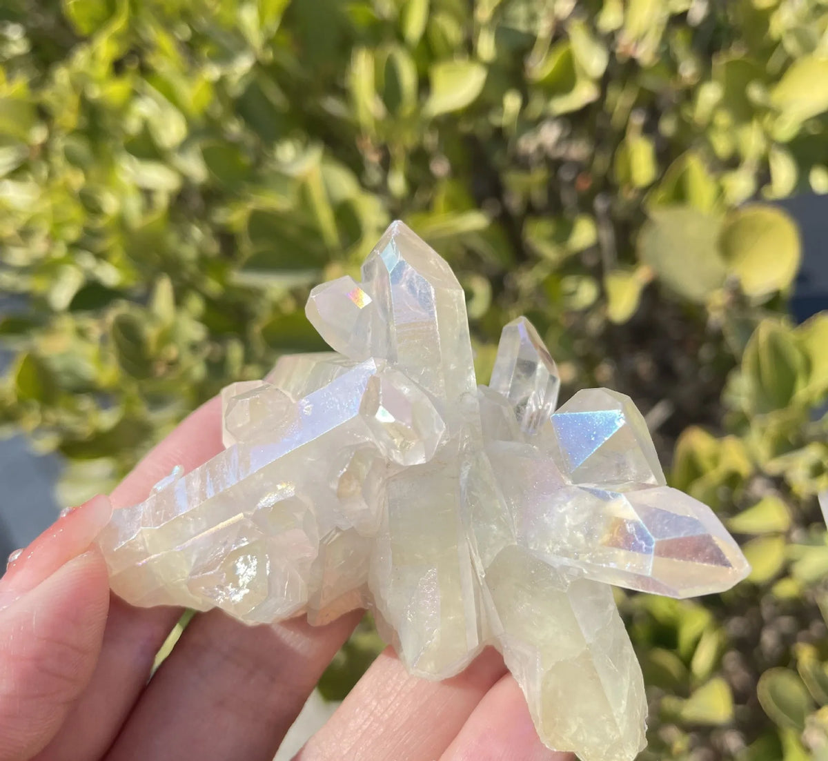 Angel Aura Crystal Cluster – Natural Quartz Home Décor