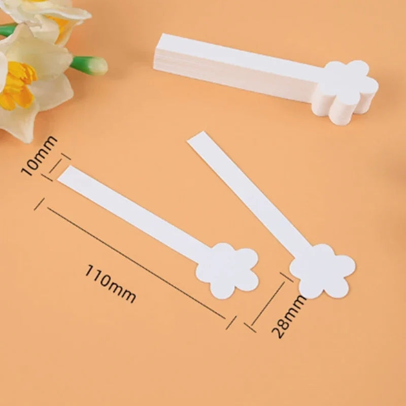 100 Pcs Flower-Shape Essential Oil & Perfume Test Strips
