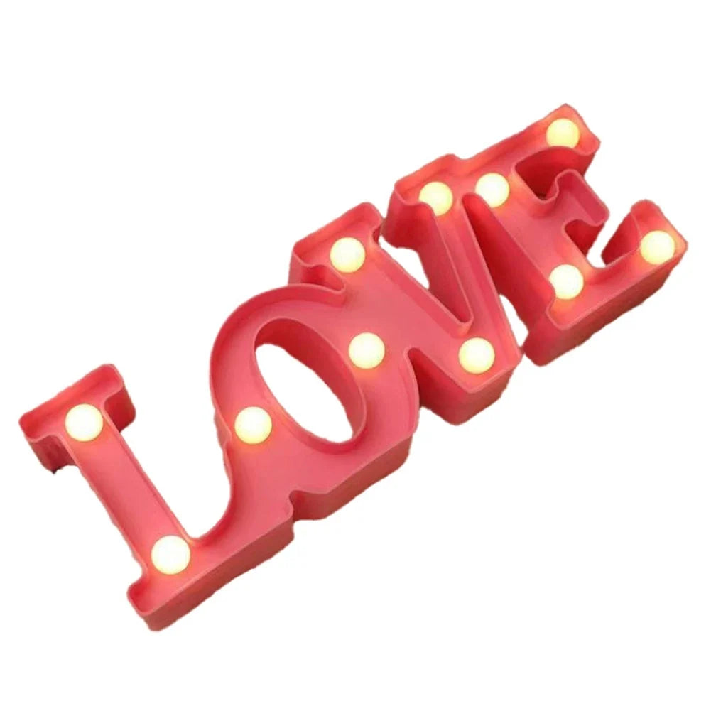 A36T-Love Letter Lamp English Romantic Surprise Decoration Modeling