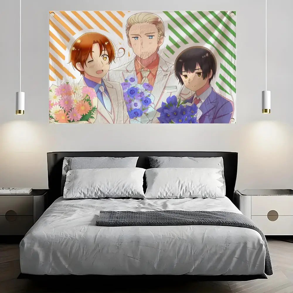 Hetalia World Stars Anime Flag – Wall & Outdoor Banner