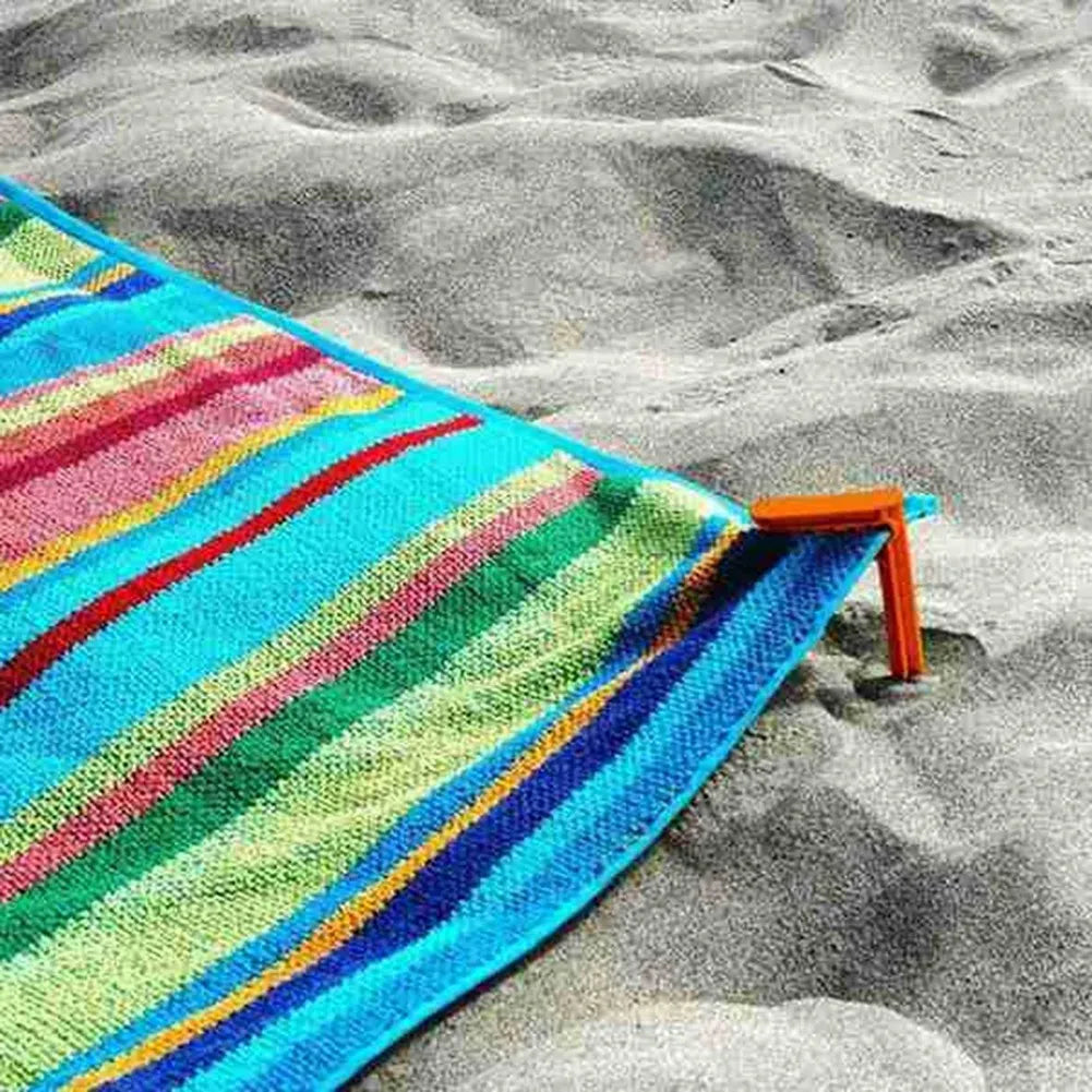 A36T-Beach Towel Clip Camping Mat Outdoor Clothes Pegs Sheet Holder