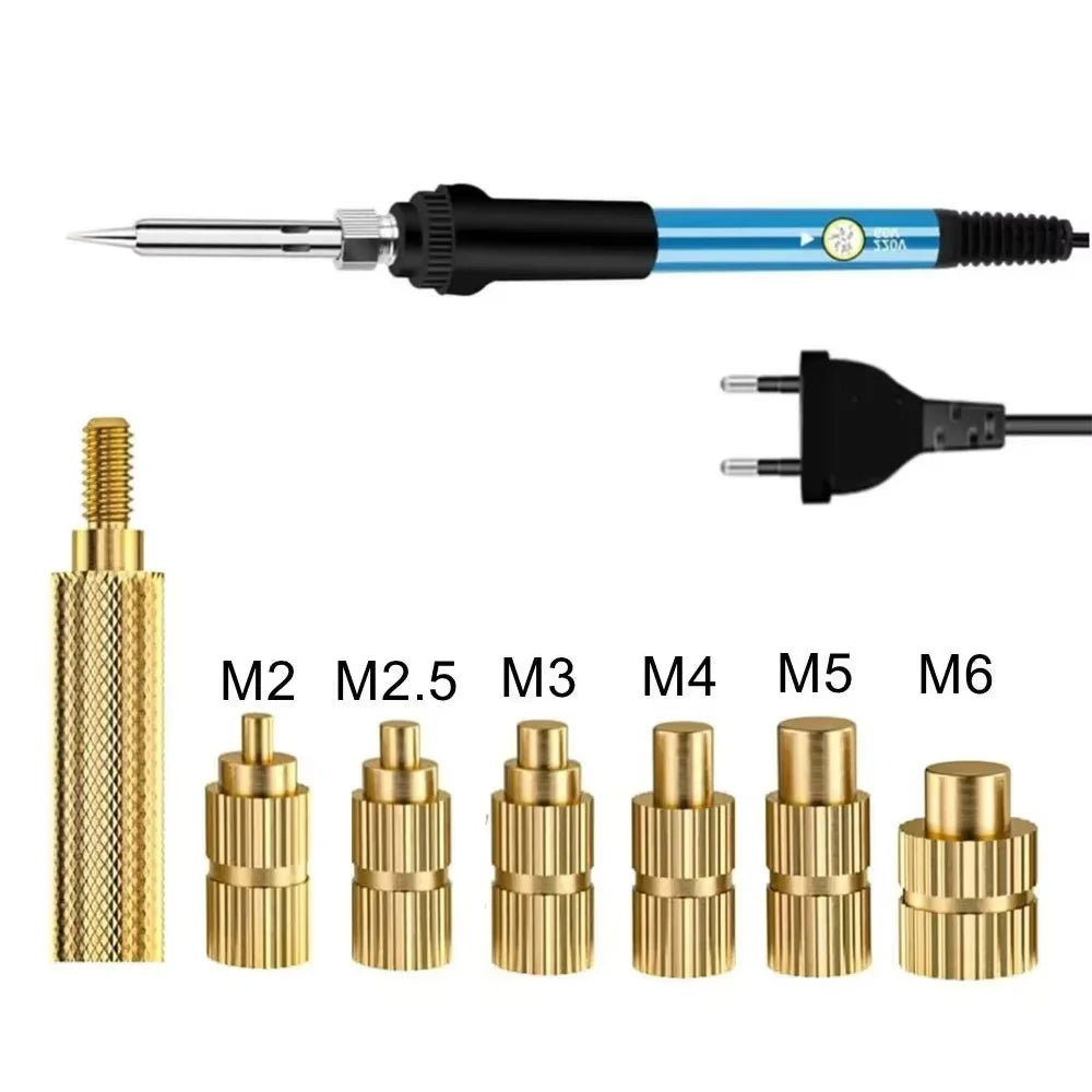 Heat Set Insert Tips M2–M6 | Brass Soldering Kit for 3D Printing