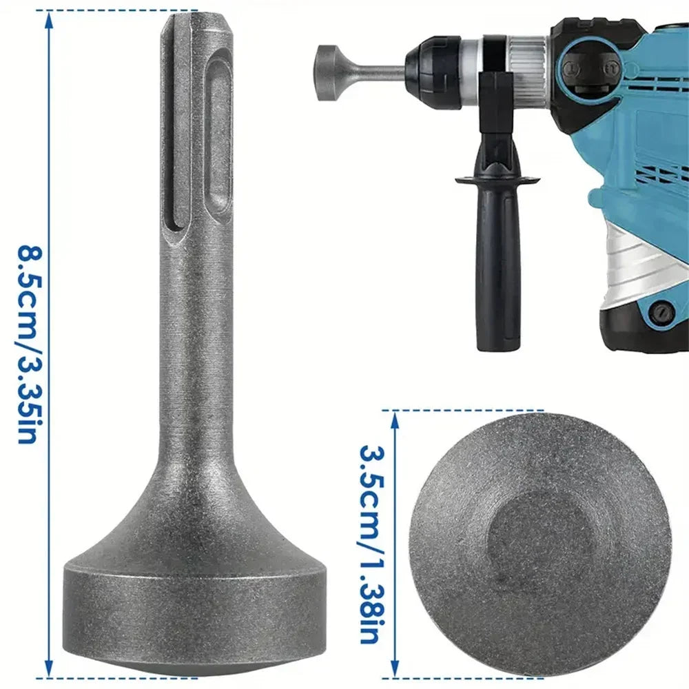 Ground Rod Driver Heavy Duty Steel Drill Bit Wear Resistant Wide