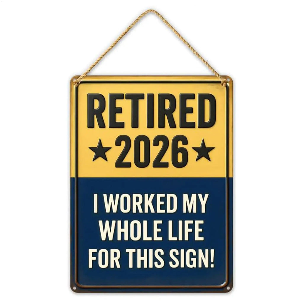 Retired Signs Men Women Bright Long Lasting Photo Prop Keepsake