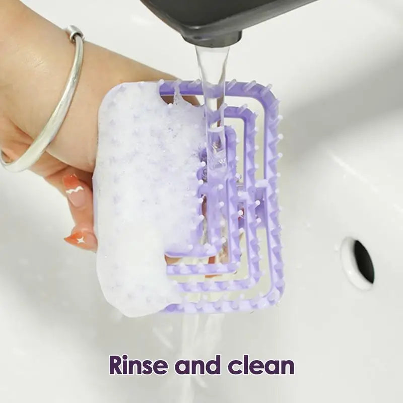 Hollow Out Hair Brush Scrubber Shampoo Scalp Scrub Massager Gentle