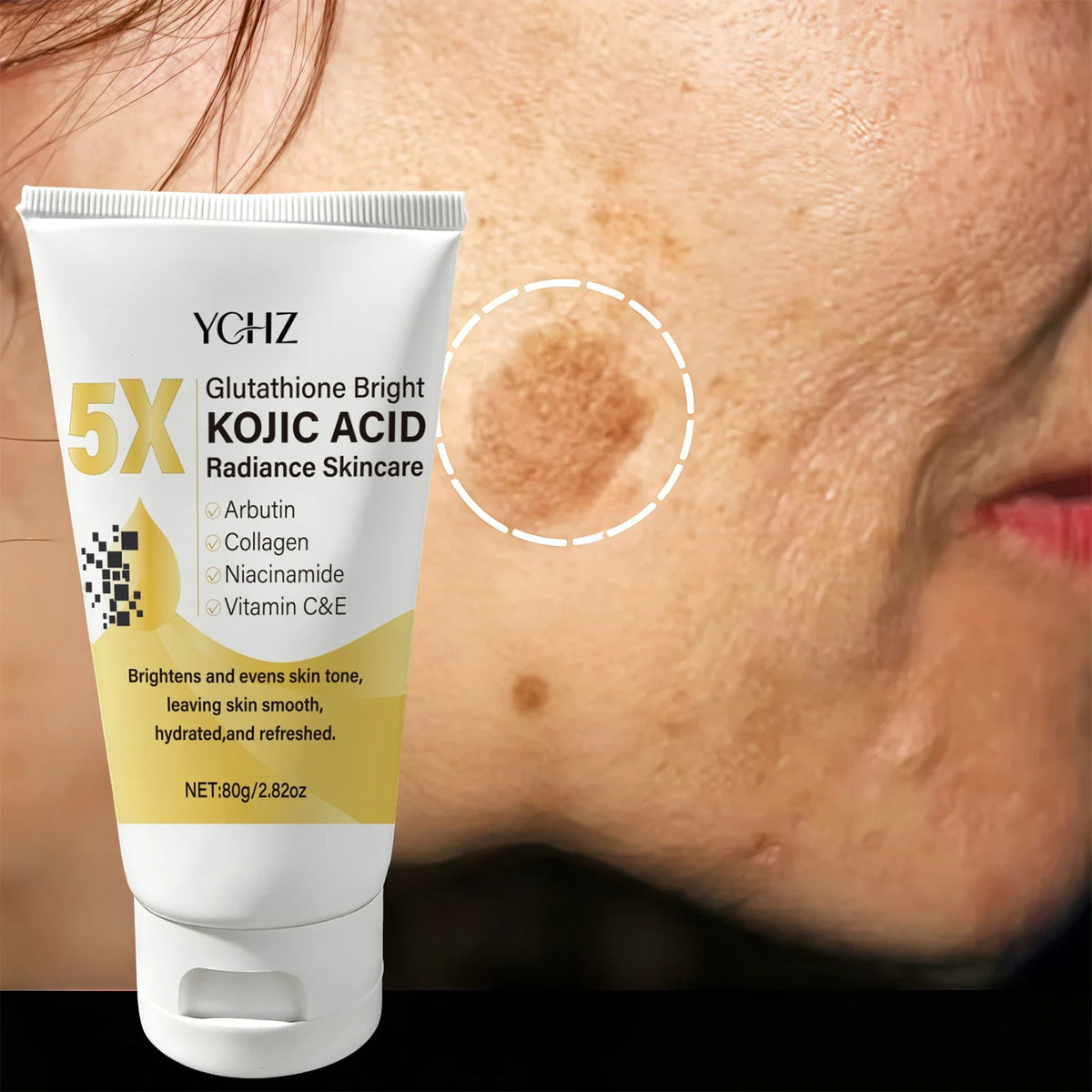 Kojic Acid & Glutathione Face Cream – Brightening & Moisturizing