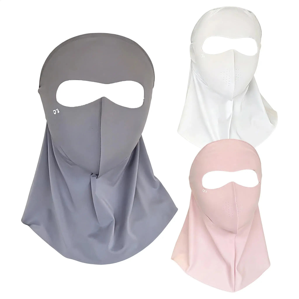 UPF 50+ Ice Silk Sun Face & Neck Mask | UV Protection Outdoor