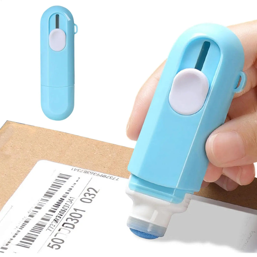 Thermal Paper Eraser Privacy Fluid Pen with Box Cutter