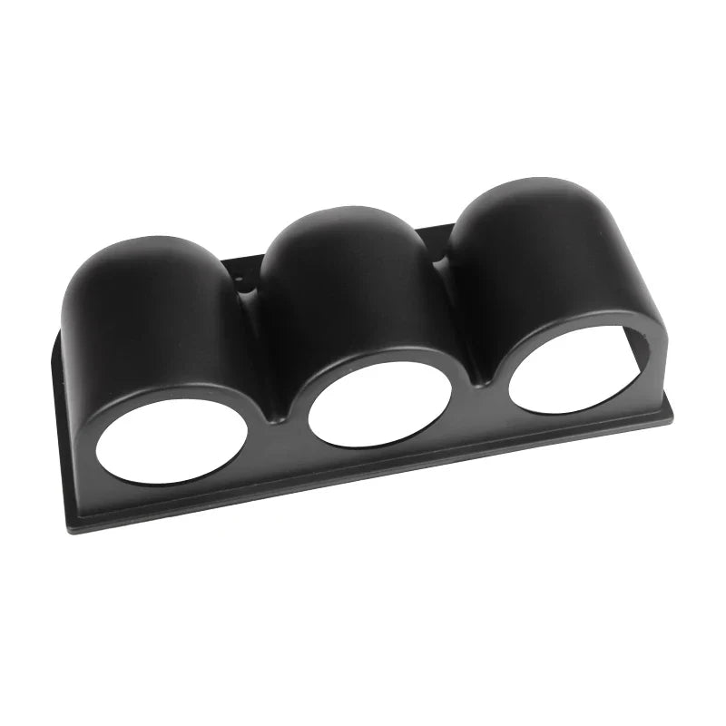 Triple 52mm Car Gauge Pod Holder | 3-Cup Dashboard Mount