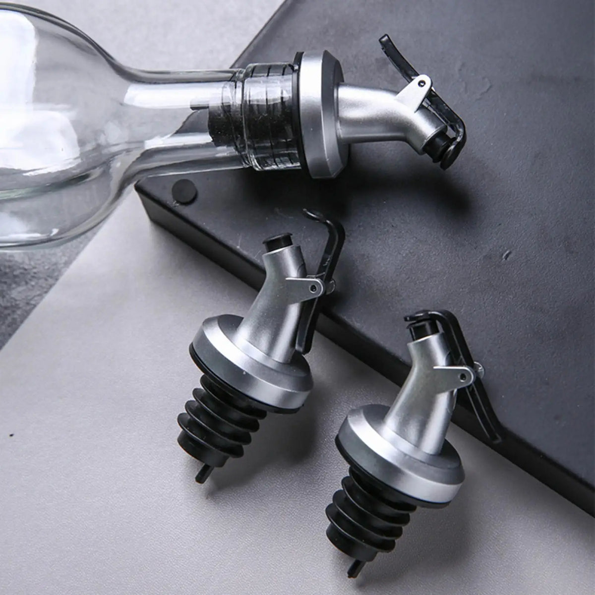 Leak-Proof Oil Bottle Pourer Spout – Olive Oil & Liquor