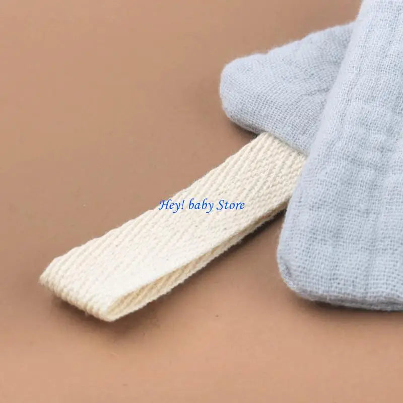 Baby Knitted Bear Security Comforter | Soft Cotton Burp Cloth