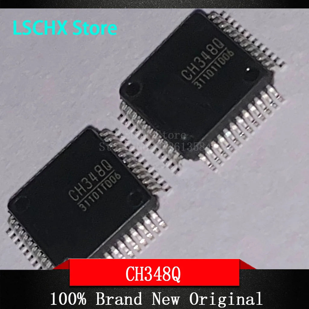 CH348Q LQFP-48 USB to 8 Serial Port Chip – 1 to 5 pcs