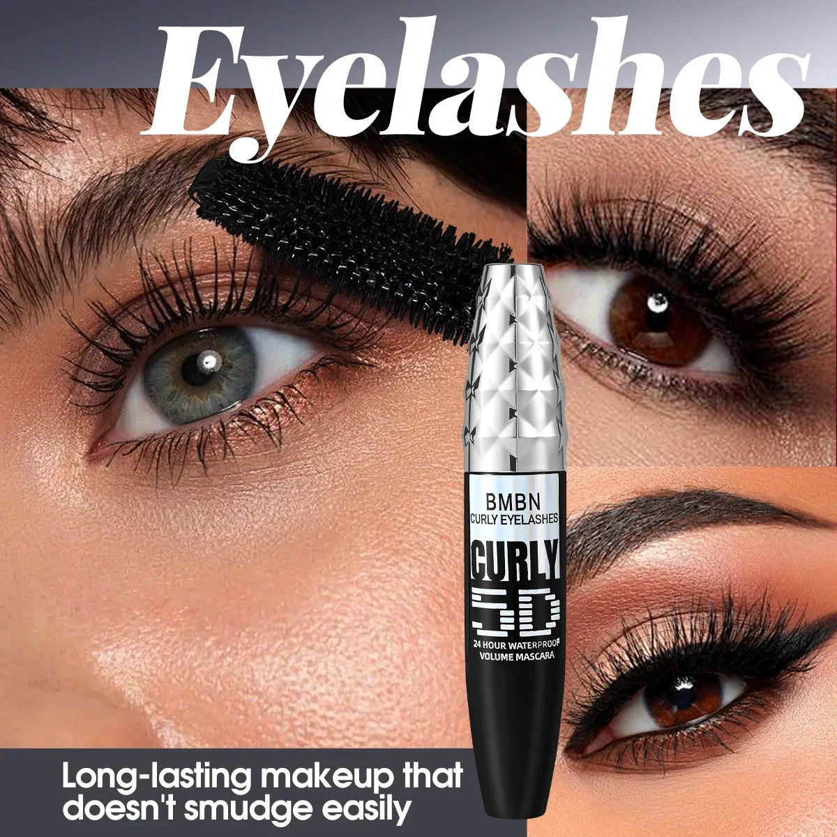 Waterproof Volumizing Mascara – Thick, Sweat-Proof Lashes