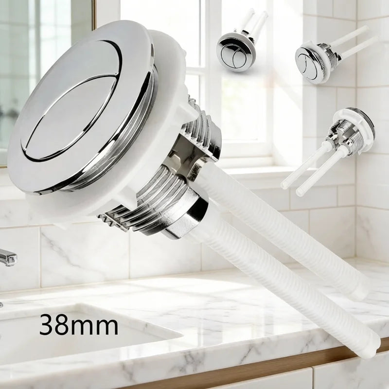 Dual Flush Toilet Push Button 38/48/58mm | Tank Valve